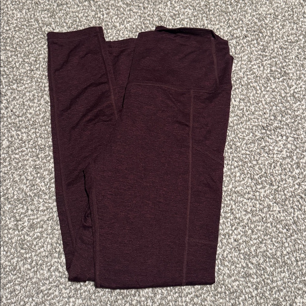 Aerie Dark Burgundy Leggings